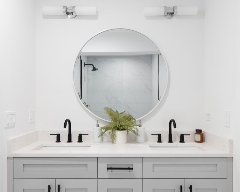 Floating Vanities and Open Shelving